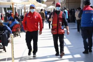 وزير الرياضة يحضر منافسات اليوم الأول من بطولة كأس العالم للرماية