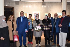 افتتاح معرض الفنانة حسناء رمضان