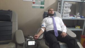 انطلقت اليوم مبادرة نقطة دم = حياة تحت رعاية وتنظيم الحملة المصريةلدعم الدولة والاعلام السياسى والاجتماعى ومكافحة الارهاب والفكر المتطرف 