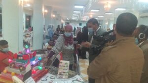 وزاره التضامن الاجتماعي بقنا تفتتح معرض الاسره المنتجه للحرف التراثيه اليدويه