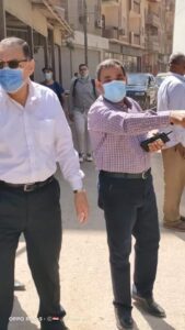 محافظ الشرقية يرافقه رئيس مدينة منيا القمح يتفقدان الوحدة المحلية بسنهوا