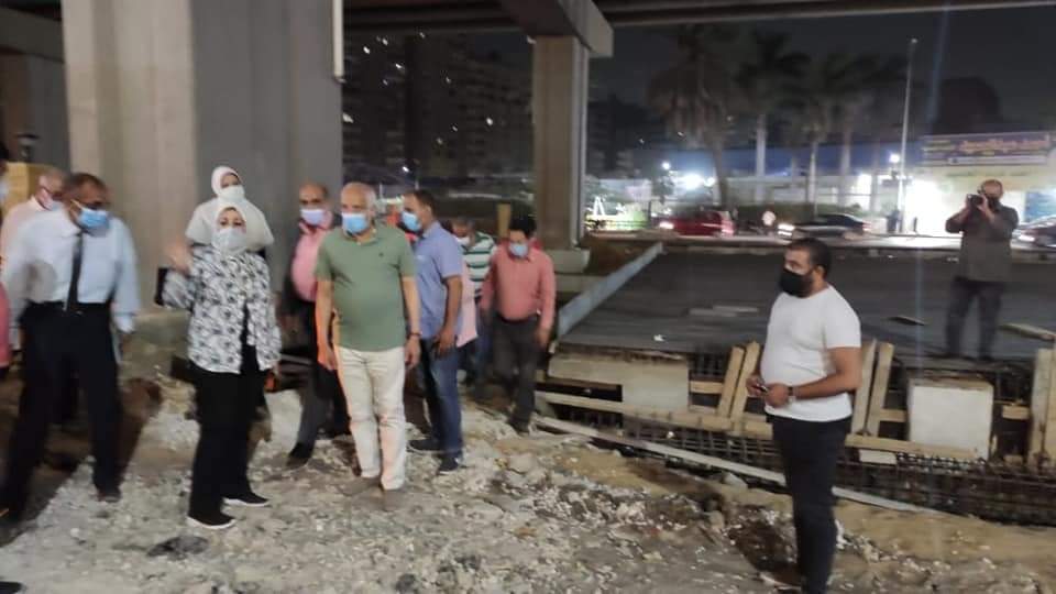 راشد يتفقدموقع انشاء