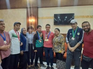 المهندسة امل مبدى في ضيافة نادى الجياد وذوي الهمم