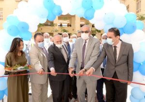 وضع حجر الأساس للمرحلة الثالثة لاستكمال انشاءات مبنى كلية الآداب الجديد 