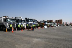 محافظ قنا يتفقد اصطفاف المعدات المشاركة في التدريب العملي المشترك " صقر ٨٧ "